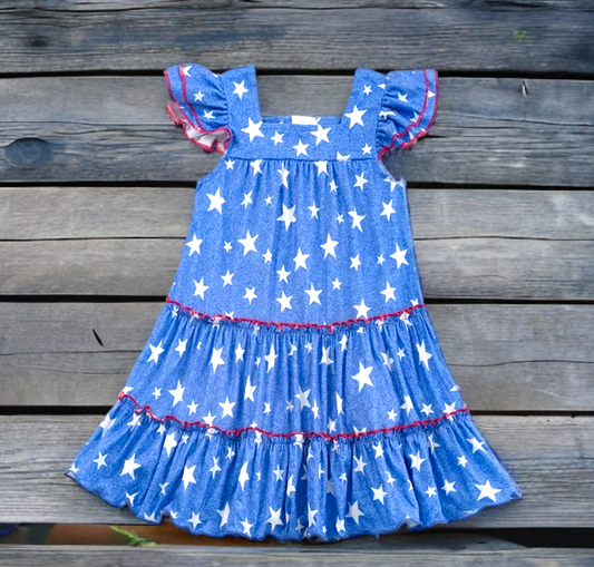 TIERED STARS DRESS